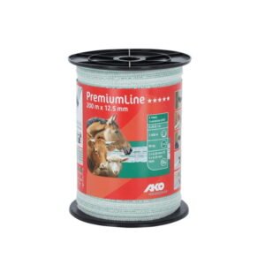 Elektrinio piemens juosta balta / žalia PremiumLine 12,5mm