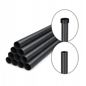 D48,3 x 1,2 x 2500mm Antracitas RAL7016 Spalvoti stulpai apvalūs